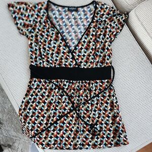 Tempted Soft And Flowy Vneck Top, Medium